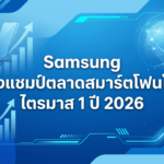 Samsung ทวงแชมป์ตลาดสมาร์ตโฟนโลกไตรมาส 1 ปี 2026 หลังยอดจัดส่งแตะ 65.4 ล้านเครื่อง