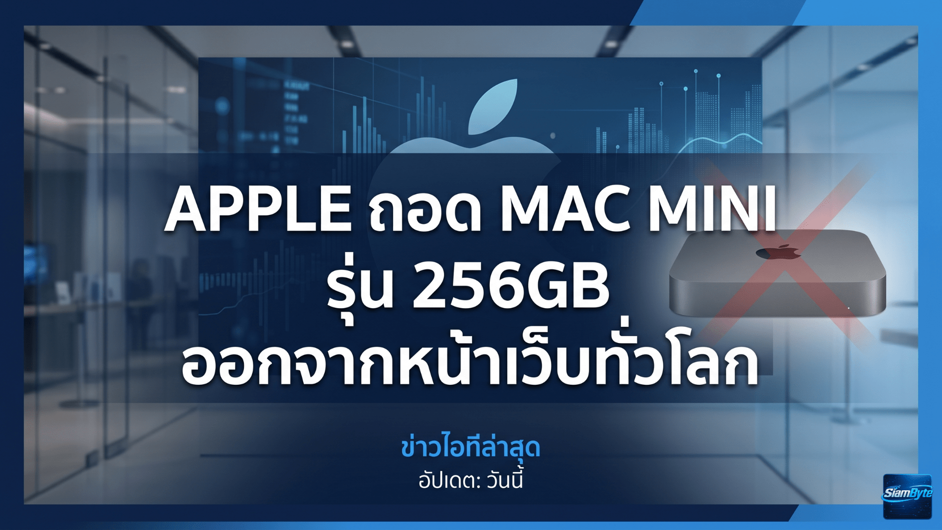 Apple ถอด Mac mini รุ่น 256GB ออกจากหน้าเว็บทั่วโลก ราคาเริ่มต้นขยับเป็น 512GB