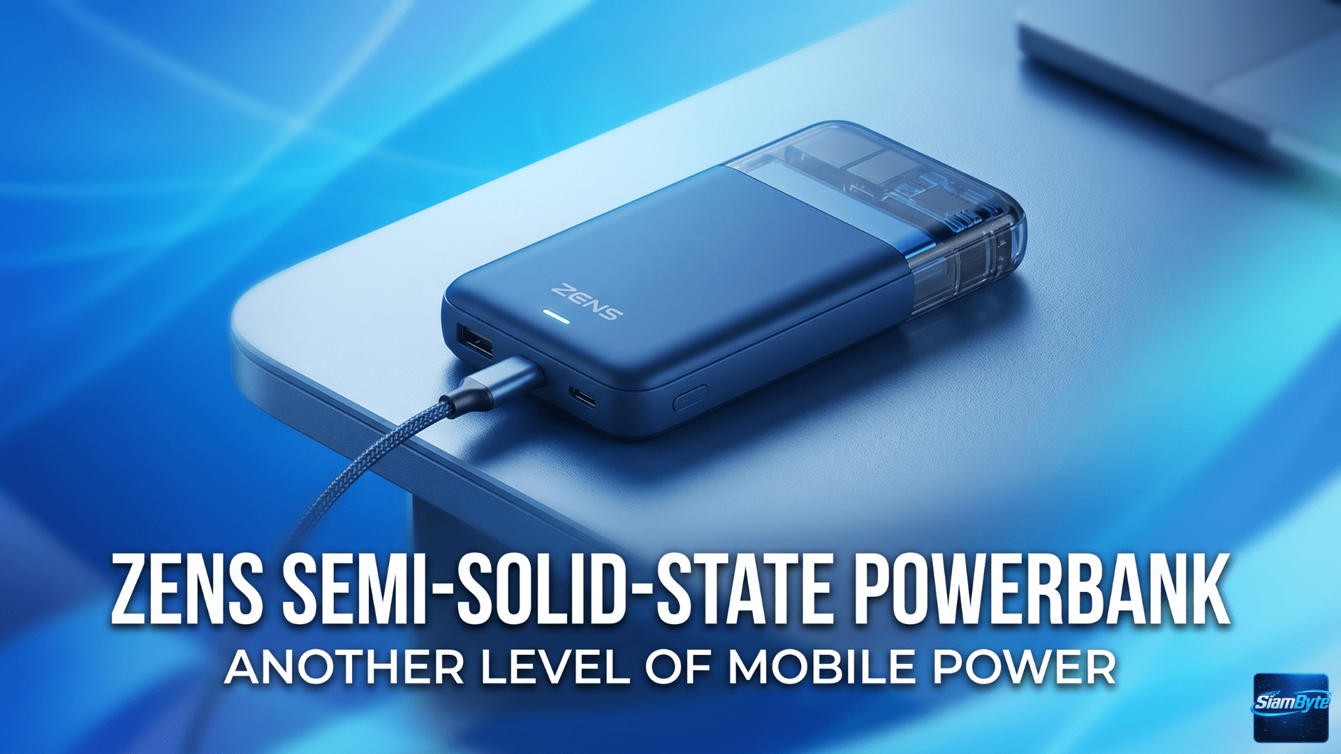 Zens Powerbank MagSafe แบบ Semi-Solid-State บาง 8 มม. รองรับชาร์จไร้สาย Qi 2.2 สูงสุด 25W