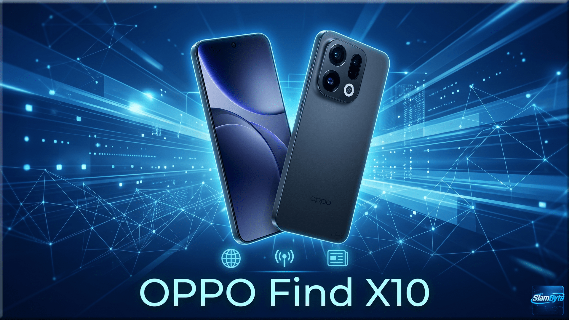 OPPO Find X10 หลุดข้อมูลกล้องหลัก 200MP พร้อมเลนส์ Periscope และปุ่ม AI