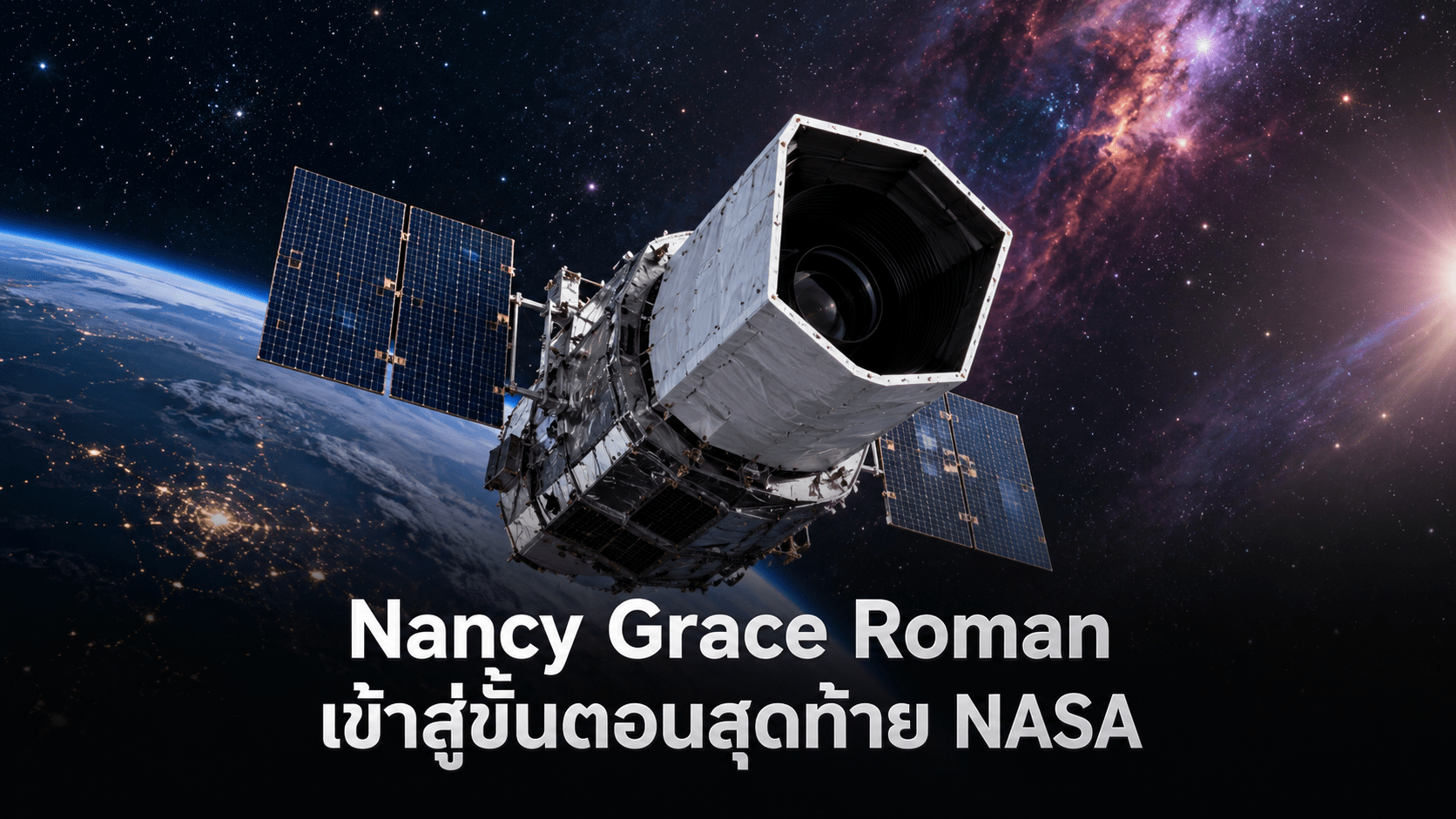 กล้องโทรทรรศน์อวกาศ Nancy Grace Roman เข้าสู่ขั้นตอนสุดท้ายก่อน NASA ปล่อยวันที่ 30 สิงหาคม