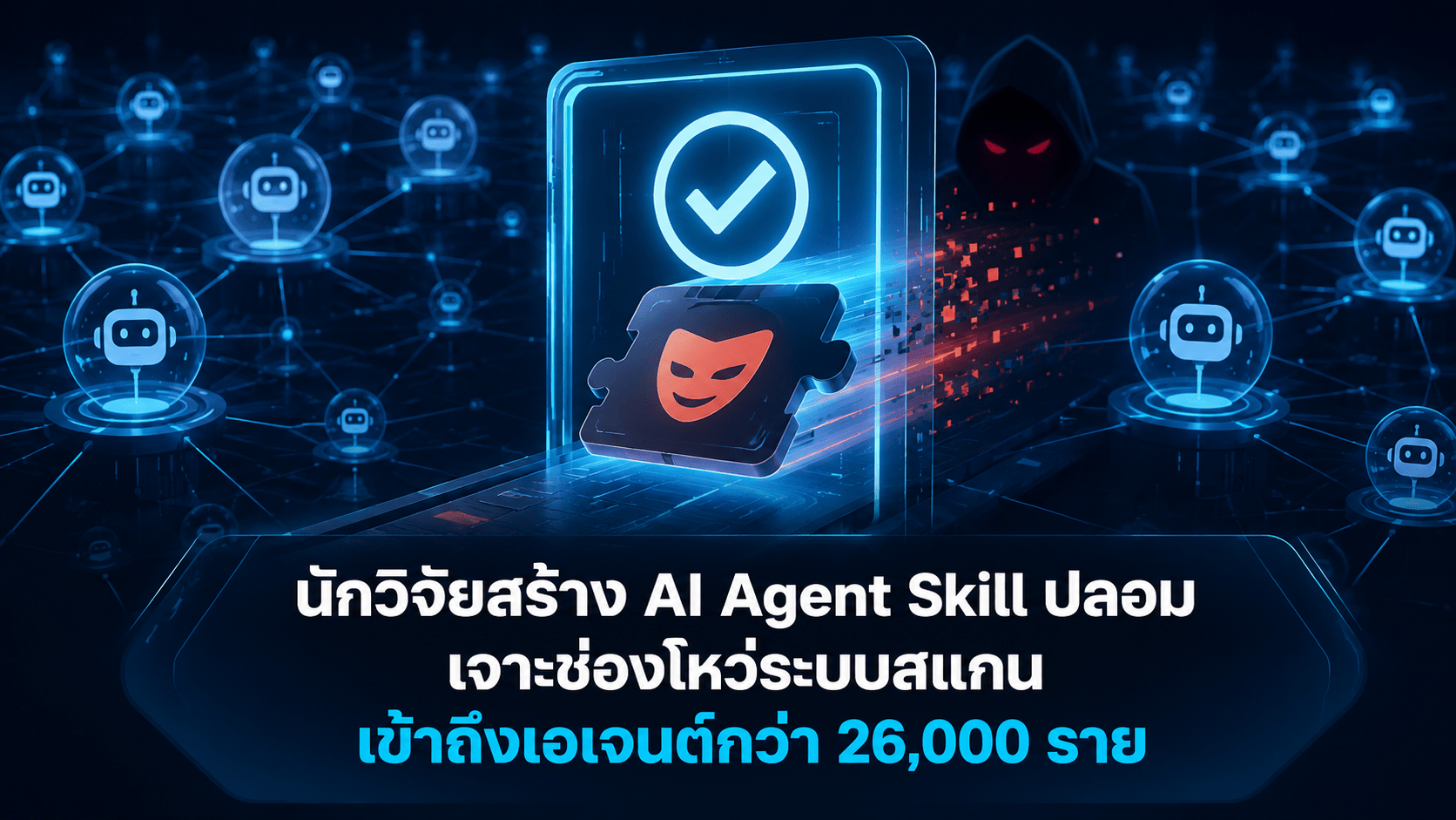 นักวิจัยสร้าง AI Agent Skill ปลอม เจาะช่องโหว่ระบบสแกน และเข้าถึงเอเจนต์กว่า 26,000 ราย