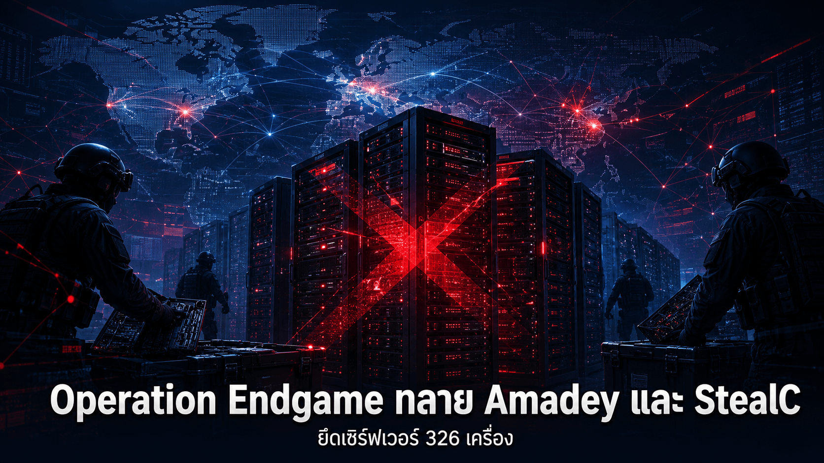 Operation Endgame ทลายเครือข่ายมัลแวร์ Amadey และ StealC พร้อมยึดเซิร์ฟเวอร์ 326 เครื่อง